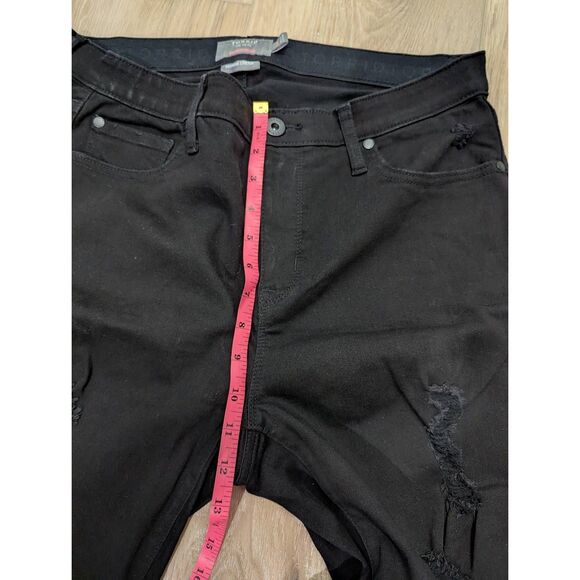 14R Torrid Bombshell Skinny Ripped Black Jeans - Picture 6 of 8